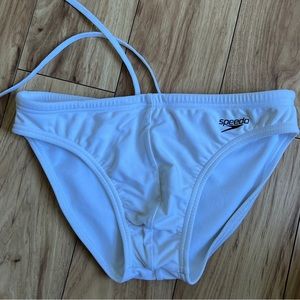 Mens White Speedo